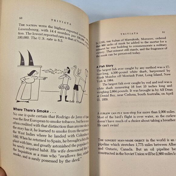 Triviata: A Compendium of Useless Information By Timothy T. Fullerton 1975 HC - Picture 6 of 10
